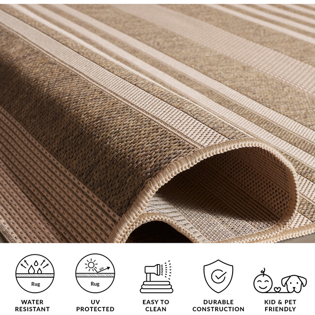 Courtyard Haley Indoor/Outdoor Rug, Tan - Rugs - 9