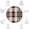 Courtyard Abigail Indoor/Outdoor Rug, Black/Beige Plaid - Rugs - 4