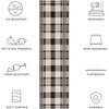 Courtyard Abigail Indoor/Outdoor Rug, Black/Beige Plaid - Rugs - 5