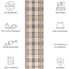 Courtyard Abigail Indoor/Outdoor Rug, Grey/Beige Plaid - Rugs - 5