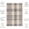 Courtyard Abigail Indoor/Outdoor Rug, Grey/Beige Plaid - Rugs - 6