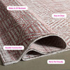Courtyard Zoey Indoor/Outdoor Rug, Red - Rugs - 4