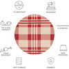 Courtyard Abigail Indoor/Outdoor Rug, Red/Beige Plaid - Rugs - 4