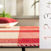 Courtyard Abigail Indoor/Outdoor Rug, Red/Beige Plaid - Rugs - 5