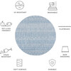 Courtyard Zoey Indoor/Outdoor Rug, Blue/Grey - Rugs - 6