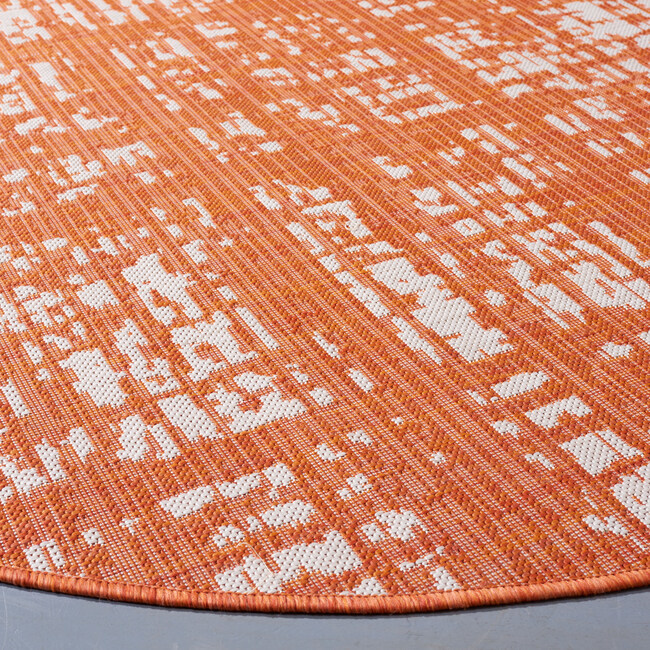 Courtyard Phoebe Indoor/Outdoor Rug, Orange - Rugs - 4