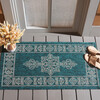 Courtyard Adeline Indoor/Outdoor Rug, Blue - Rugs - 2