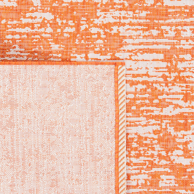 Courtyard Chloe Indoor/Outdoor Rug, Orange - Rugs - 2