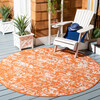 Courtyard Chloe Indoor/Outdoor Rug, Orange - Rugs - 3