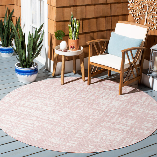 Courtyard Phoebe Indoor/Outdoor Rug, Pink - Rugs - 4
