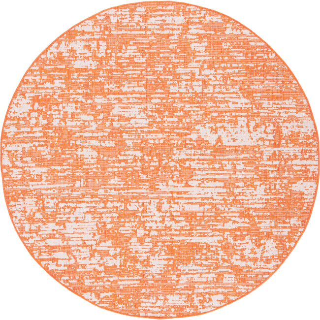Courtyard Chloe Indoor/Outdoor Rug, Orange - Rugs - 5