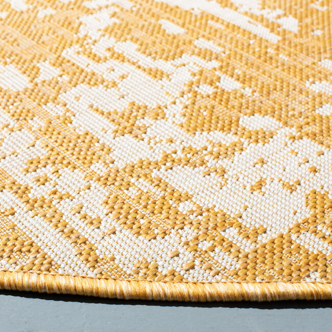 Courtyard Chloe Indoor/Outdoor Rug, Gold - Rugs - 4