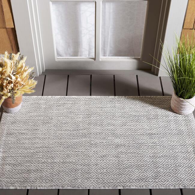 Courtyard Orion Indoor/Outdoor Rug, Grey - Rugs - 2