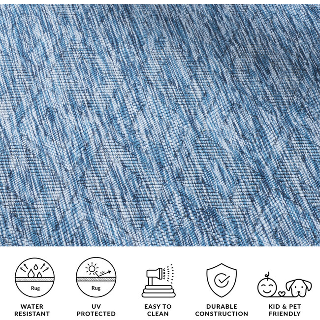 Courtyard August Indoor/Outdoor Rug, Navy - Rugs - 3