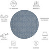 Courtyard August Indoor/Outdoor Rug, Navy - Rugs - 6