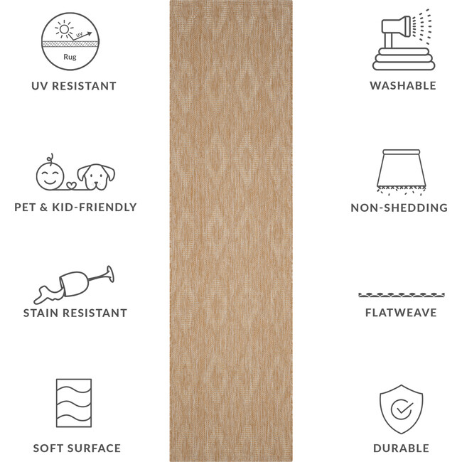 Courtyard August Indoor/Outdoor Rug, Natural - Rugs - 7