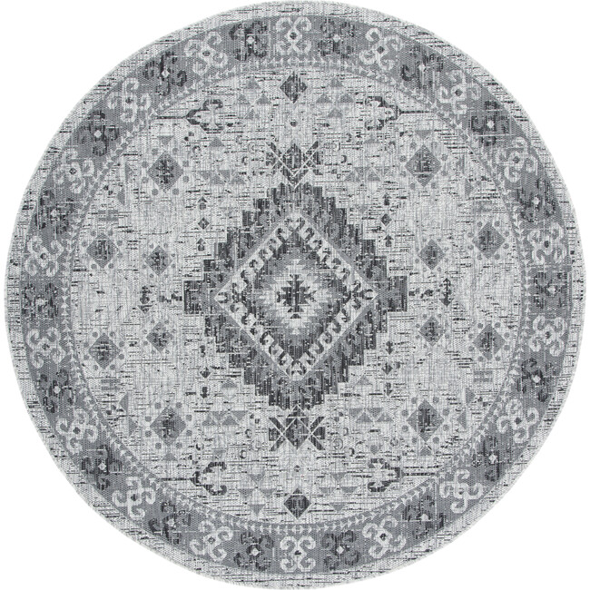 Courtyard Paige Indoor/Outdoor Rug, Grey - Rugs - 4
