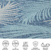 Courtyard Grace Indoor/Outdoor Rug, Blue - Rugs - 2