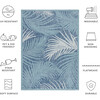 Courtyard Grace Indoor/Outdoor Rug, Blue - Rugs - 4