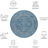 Courtyard Juniper Indoor/Outdoor Rug, Navy - Rugs - 6