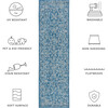 Courtyard Juniper Indoor/Outdoor Rug, Navy - Rugs - 7
