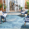 Courtyard Grace Indoor/Outdoor Rug, Blue - Rugs - 6