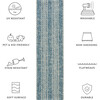Courtyard Penny Indoor/Outdoor Rug, Blue - Rugs - 7