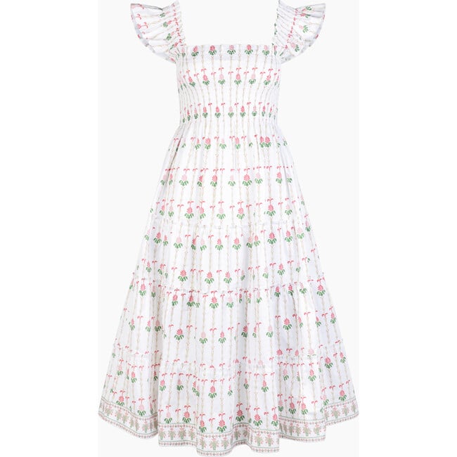 The Ellie Nap Dress, White Trailing Fern - Dresses - 1