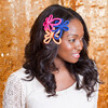 Selene Hairclip, Hot Pink - Hair Accessories - 2