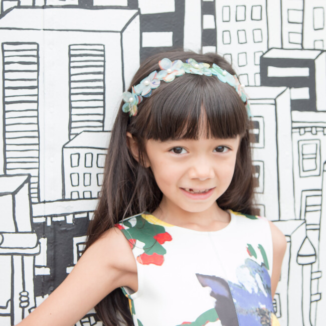 June Headband, Blue - Headbands - 2
