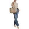 Women's St. Barths Medium Handwoven Tote, Cashmere - OS - Bags - 2