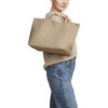 Women's St. Barths Medium Handwoven Tote, Cashmere - OS - Bags - 3