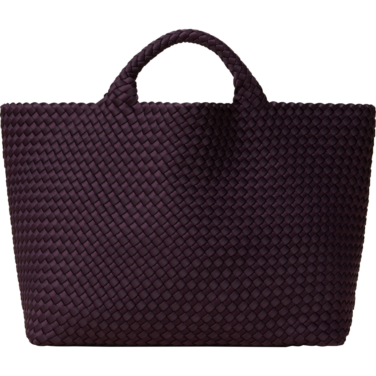 Women's St. Barths Large Handwoven Tote, Aubergine - OS - NAGHEDI