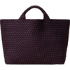 Women's St. Barths Large Handwoven Tote, Aubergine - OS - Bags - 1 - thumbnail