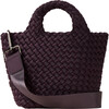 Women's St. Barths Petit Handwoven Tote, Aubergine - OS - Bags - 1 - thumbnail
