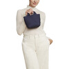 Women's St. Barths Petit Handwoven Tote, Ink Blue - OS - Bags - 4