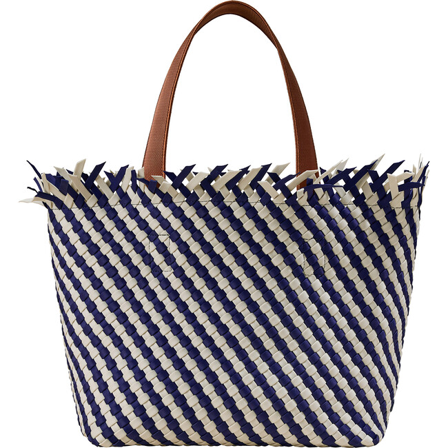 Women's Havana Medium Handwoven Tote Striped, Venice - OS