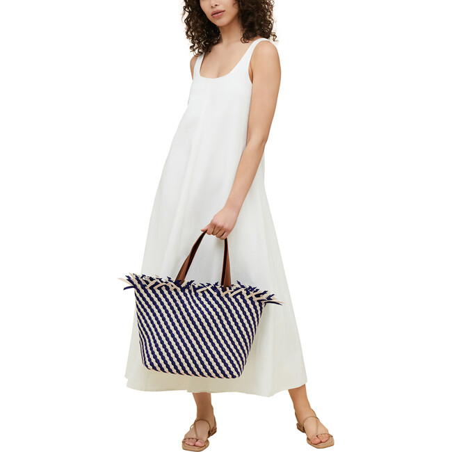 Women's Havana Medium Handwoven Tote Striped, Venice - OS - Bags - 2