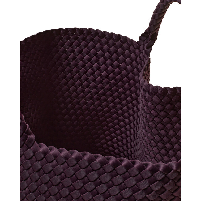 Women's St. Barths Large Handwoven Tote, Aubergine - OS - Bags - 6