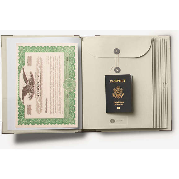 Monogrammable Family Emergency & Babysitter Binder, Slate - Keepsakes & Mementos - 2