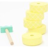 Aloha pineapple topple game & stacker, yellow - Blocks - 2