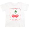 Ma Cherie Short Sleeve T-Shirt, White - T-Shirts - 1 - thumbnail