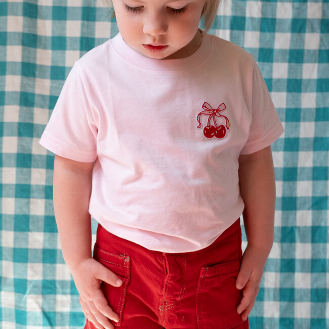 Cherry Patch Short Sleeve T-Shirt, Ballet - T-Shirts - 2
