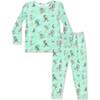 Roller Pet Pals Bamboo Kids Pajamas, Green - Pajamas - 1 - thumbnail