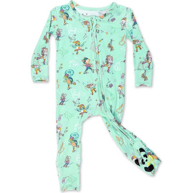 Roller Pet Pals Bamboo Convertible Footie, Green