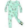 Roller Pet Pals Bamboo Convertible Footie, Green - Footie Pajamas - 1 - thumbnail