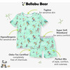 Roller Pet Pals Bamboo Kids Pajama Short Set, Green - Pajamas - 2