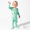 Roller Pet Pals Bamboo Convertible Footie, Green - Footie Pajamas - 6