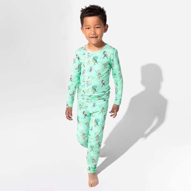 Roller Pet Pals Bamboo Kids Pajamas, Green - Pajamas - 7