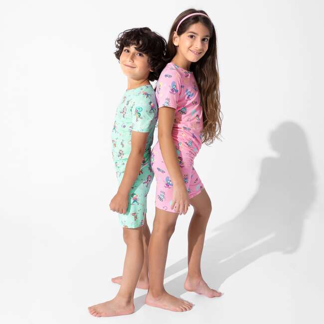 Roller Pet Pals Bamboo Kids Pajama Short Set, Green - Pajamas - 6